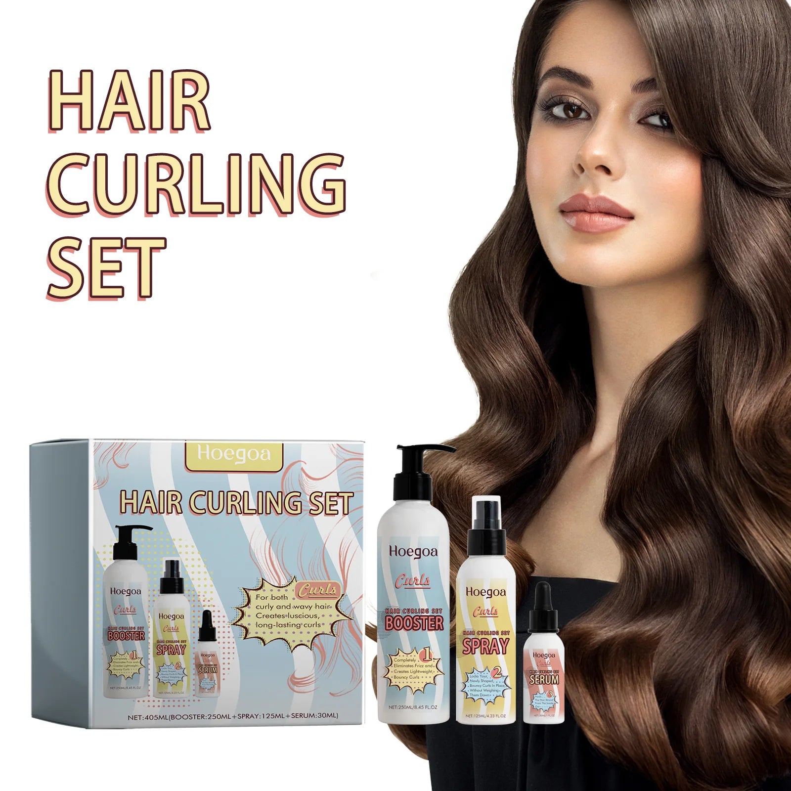 Hoegoa Curling Hair Conditioner Set – Moisturizing & Styling