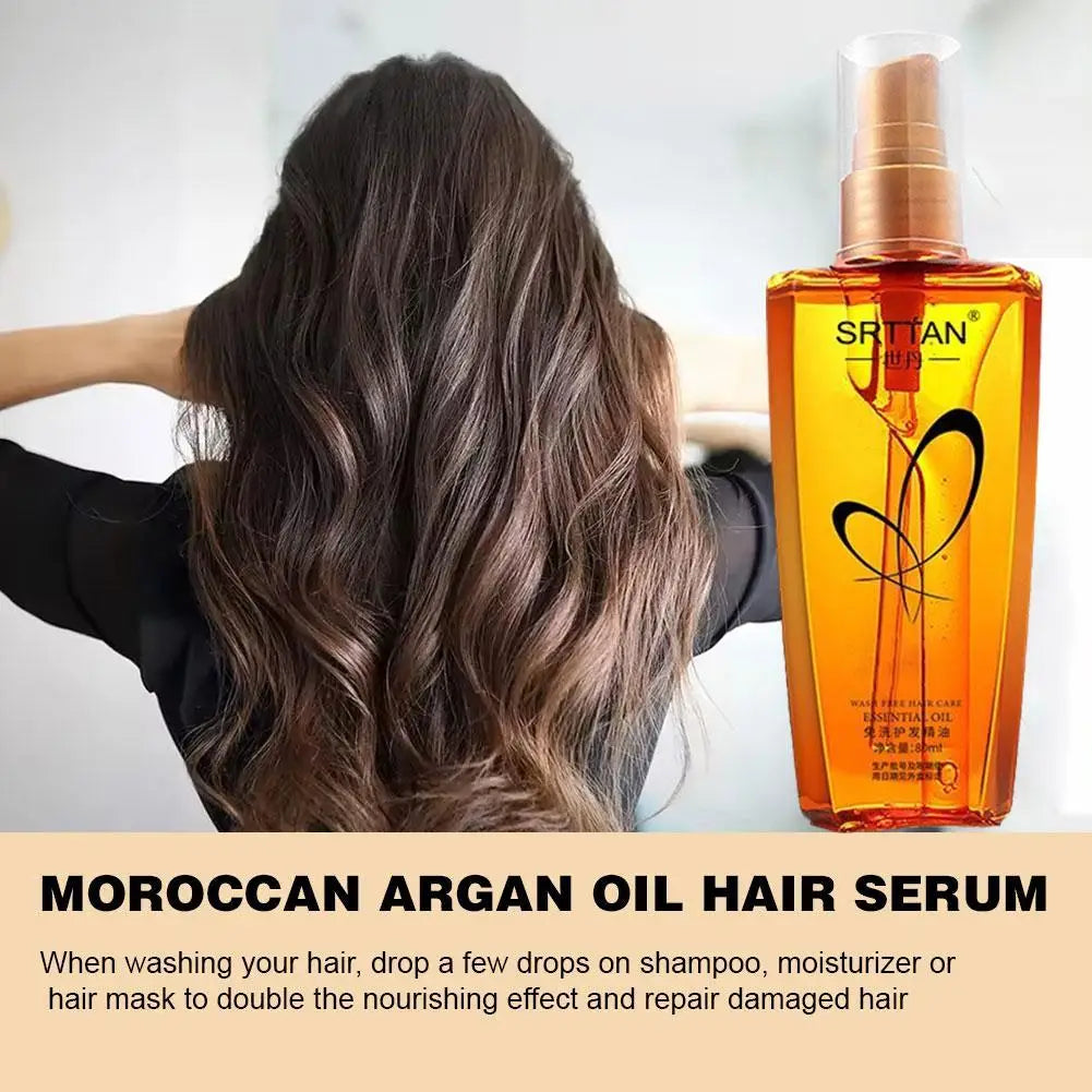 Moroccan Argan Hair Serum – Lightweight Shine & Repair