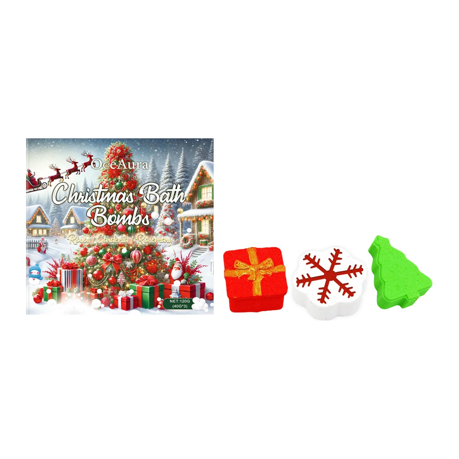 Christmas Bubble Bath Ball Set – Relaxing & Moisturizing