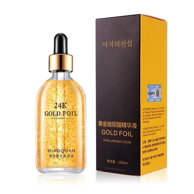 24K Gold Hyaluronic Acid Face Serum – Anti-Aging & Whitening