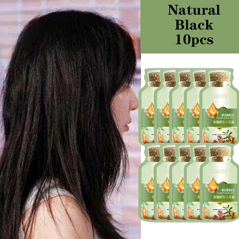 Herbal Hair Dye Shampoo – Natural Gray Coverage