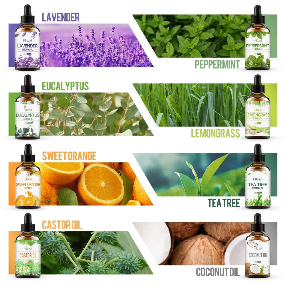 Aromatherapy Massage Oil Rose Rosemary Lavender Face Body Skin Massage Oil